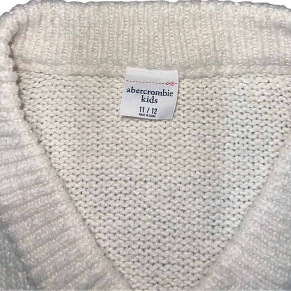 Abercrombie Kids Cotton Sweater | Size 11/12 | Girl's | Classic TImelessPullover - Picture 3 of 5